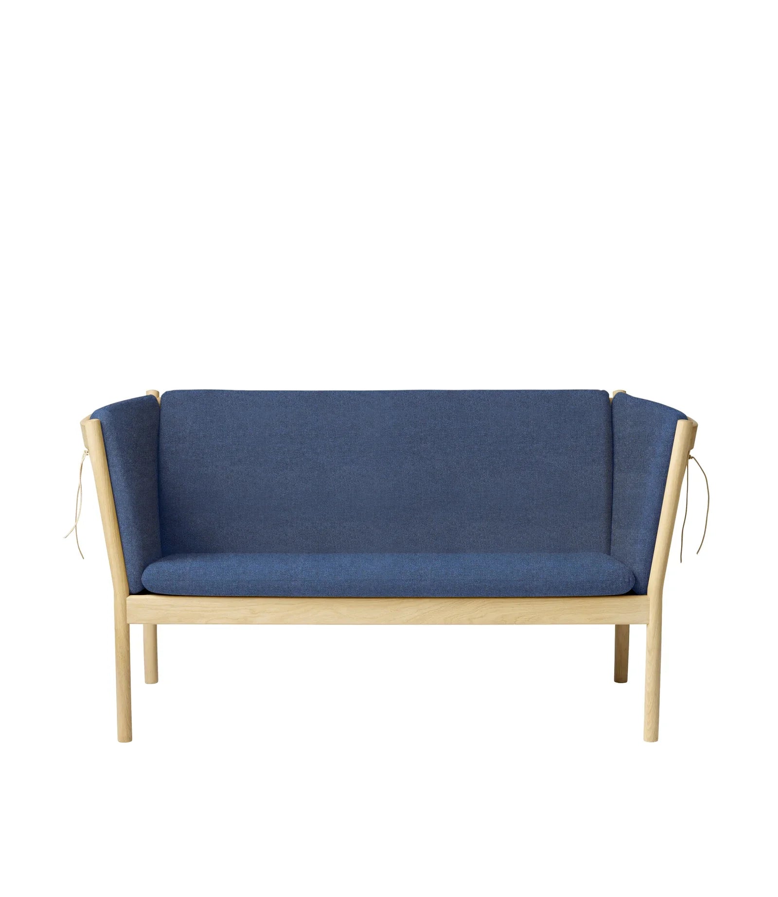 FDB Møbler 2-Person couch in solid oak (blue), designed by Ole Jørgensen