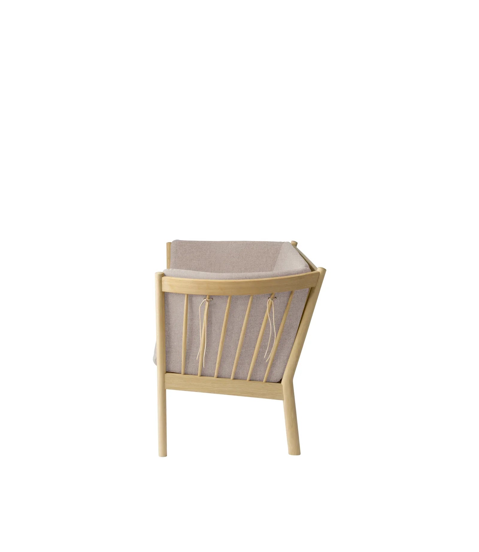 FDB Møbler 2-Person couch in solid oak (light grey), designed by Ole Jørgensen