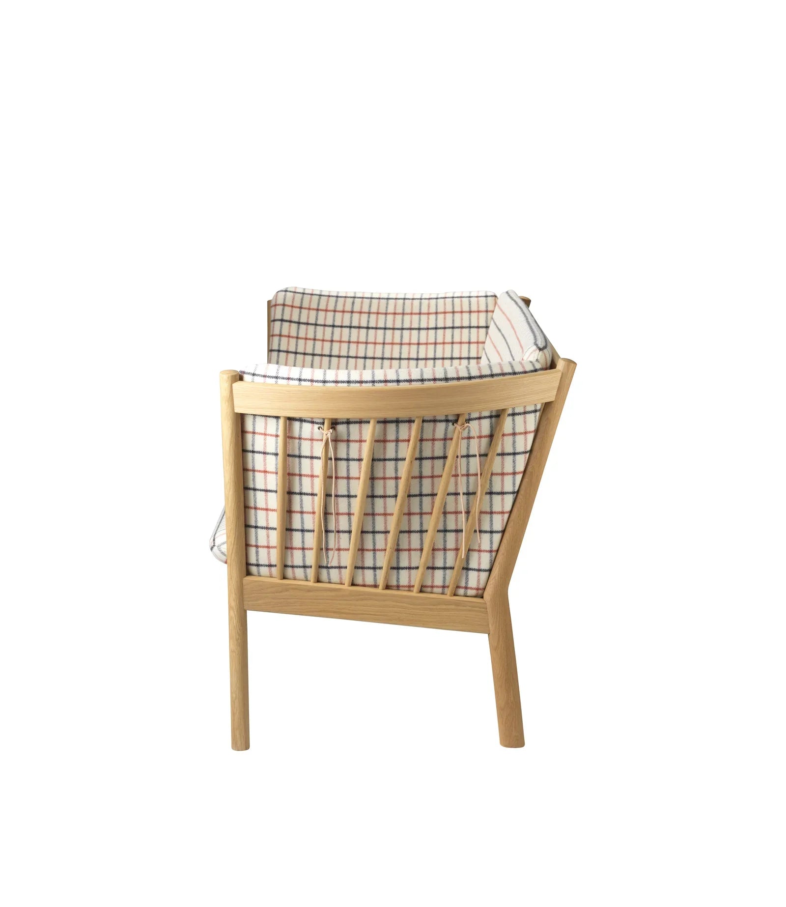 FDB Møbler 2-Person couch in solid oak (red), designed by Ole Jørgensen