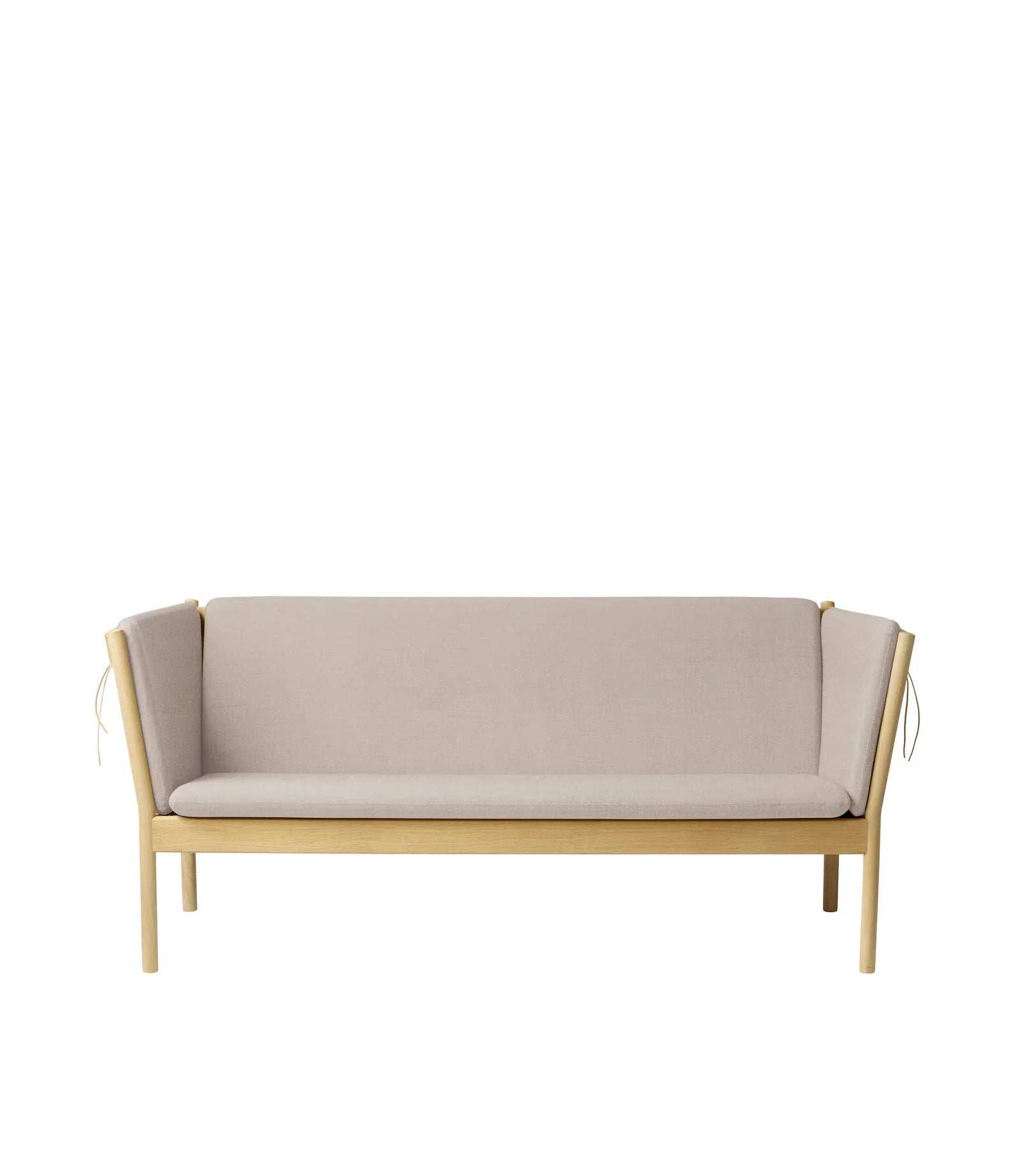FDB Møbler 3-Person couch in solid oak (beige), designed by Ole Jørgensen