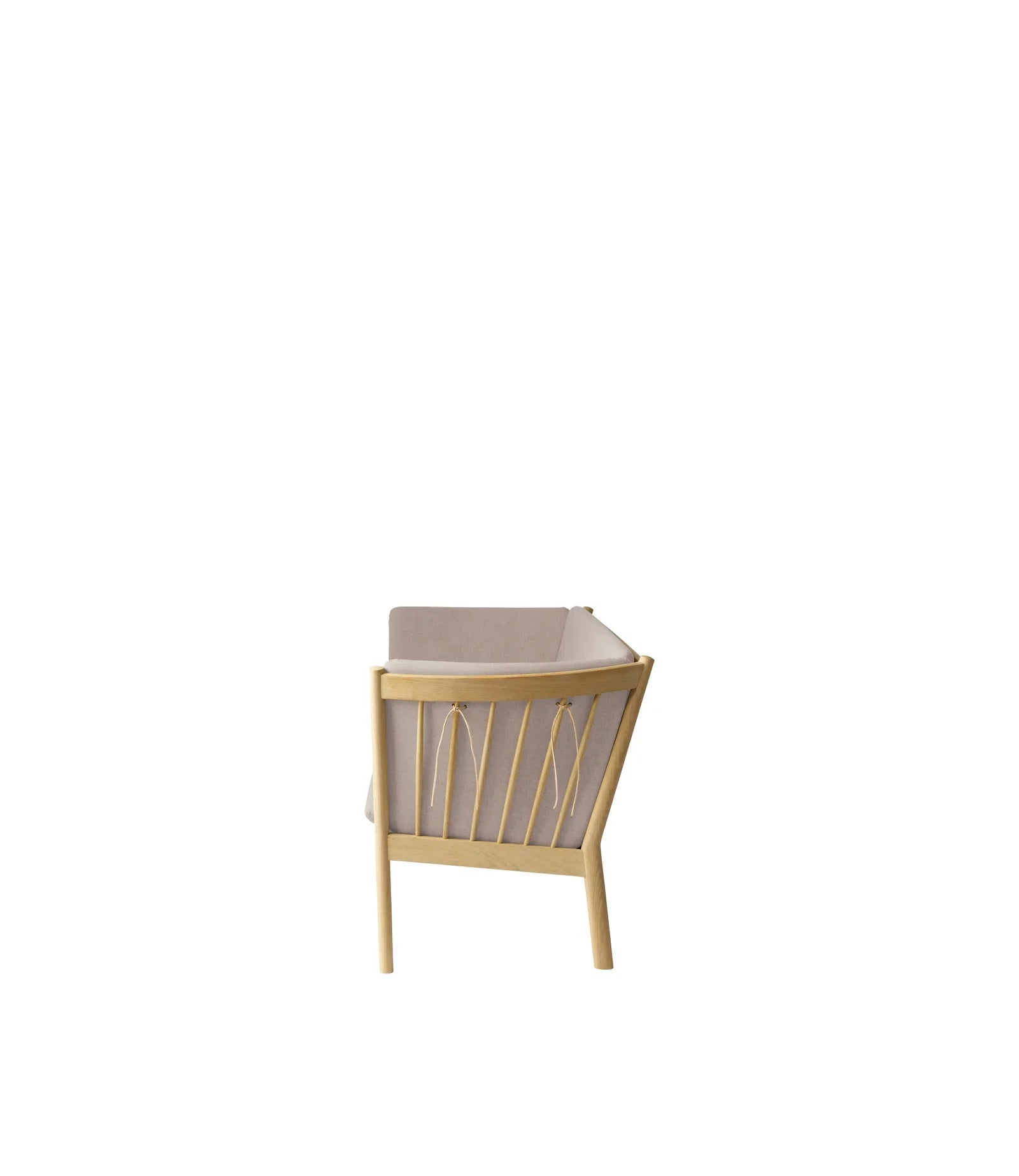 FDB Møbler 3-Person couch in solid oak (beige), designed by Ole Jørgensen