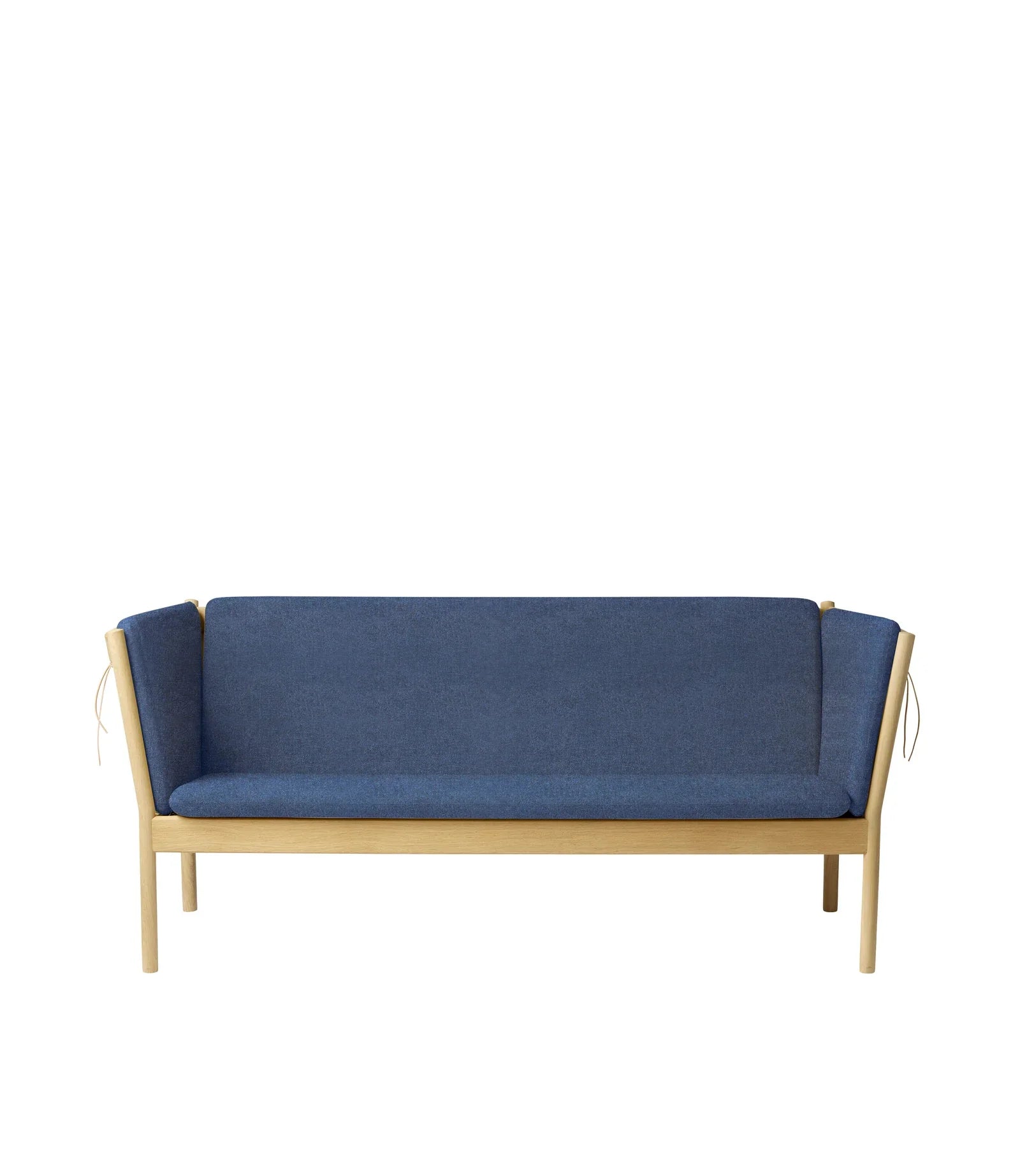 FDB Møbler 3-Person couch in solid oak (dark blue), designed by Ole Jørgensen