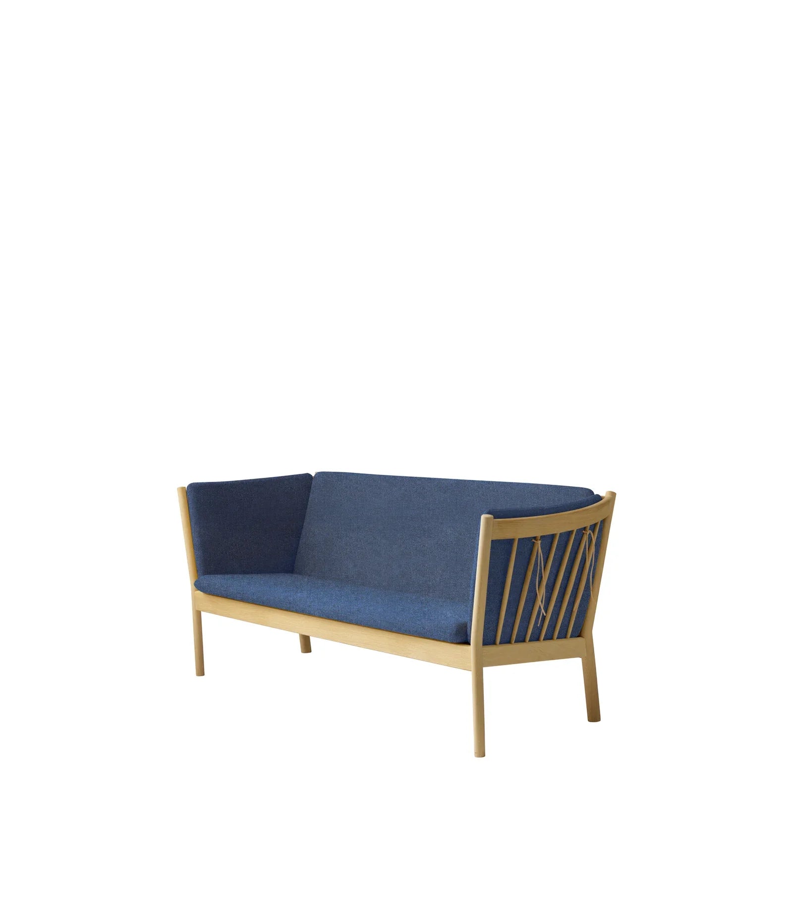 FDB Møbler 3-Person couch in solid oak (dark blue), designed by Ole Jørgensen