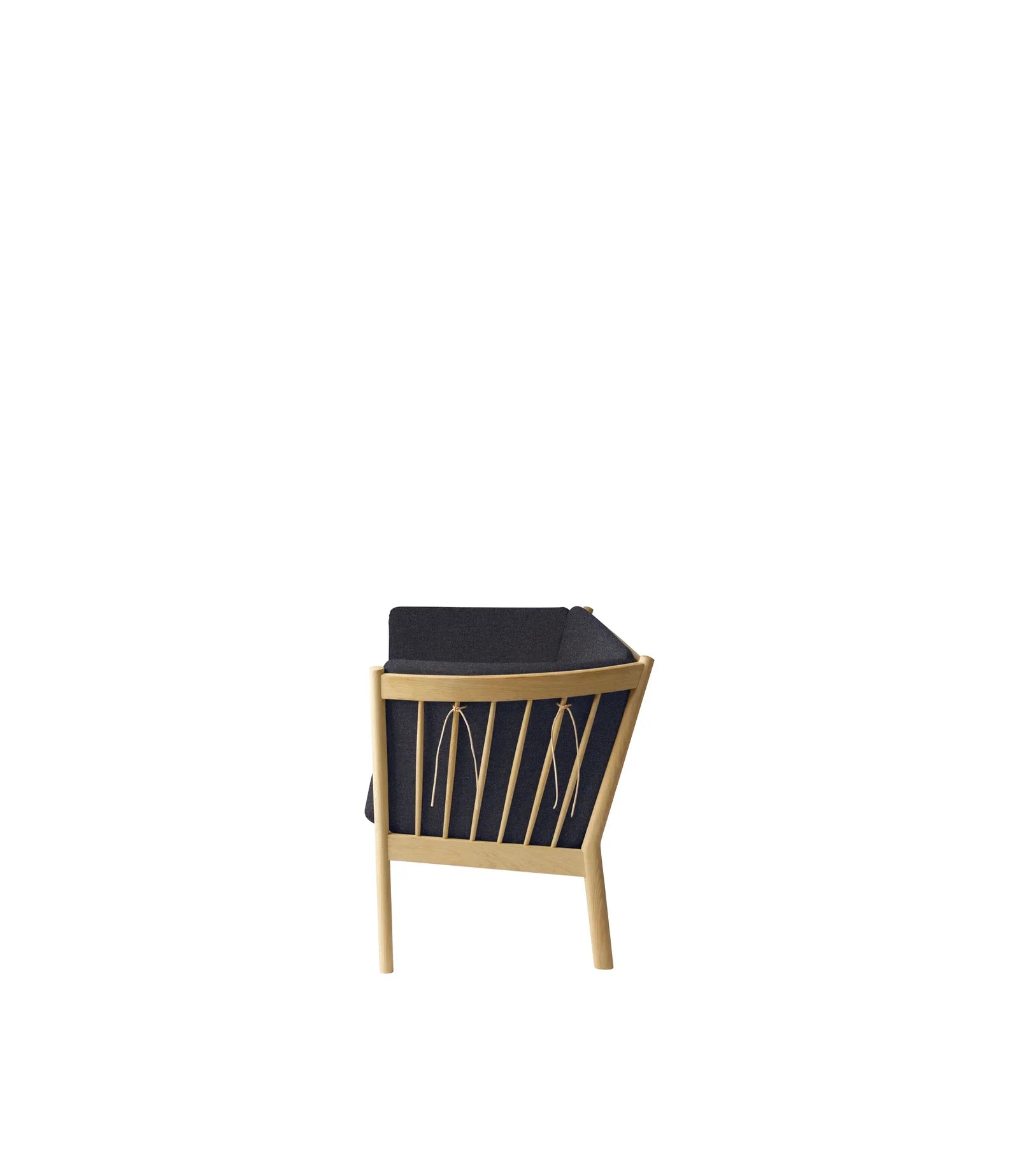 FDB Møbler 3-Person couch in solid oak (dark grey), designed by Ole Jørgensen