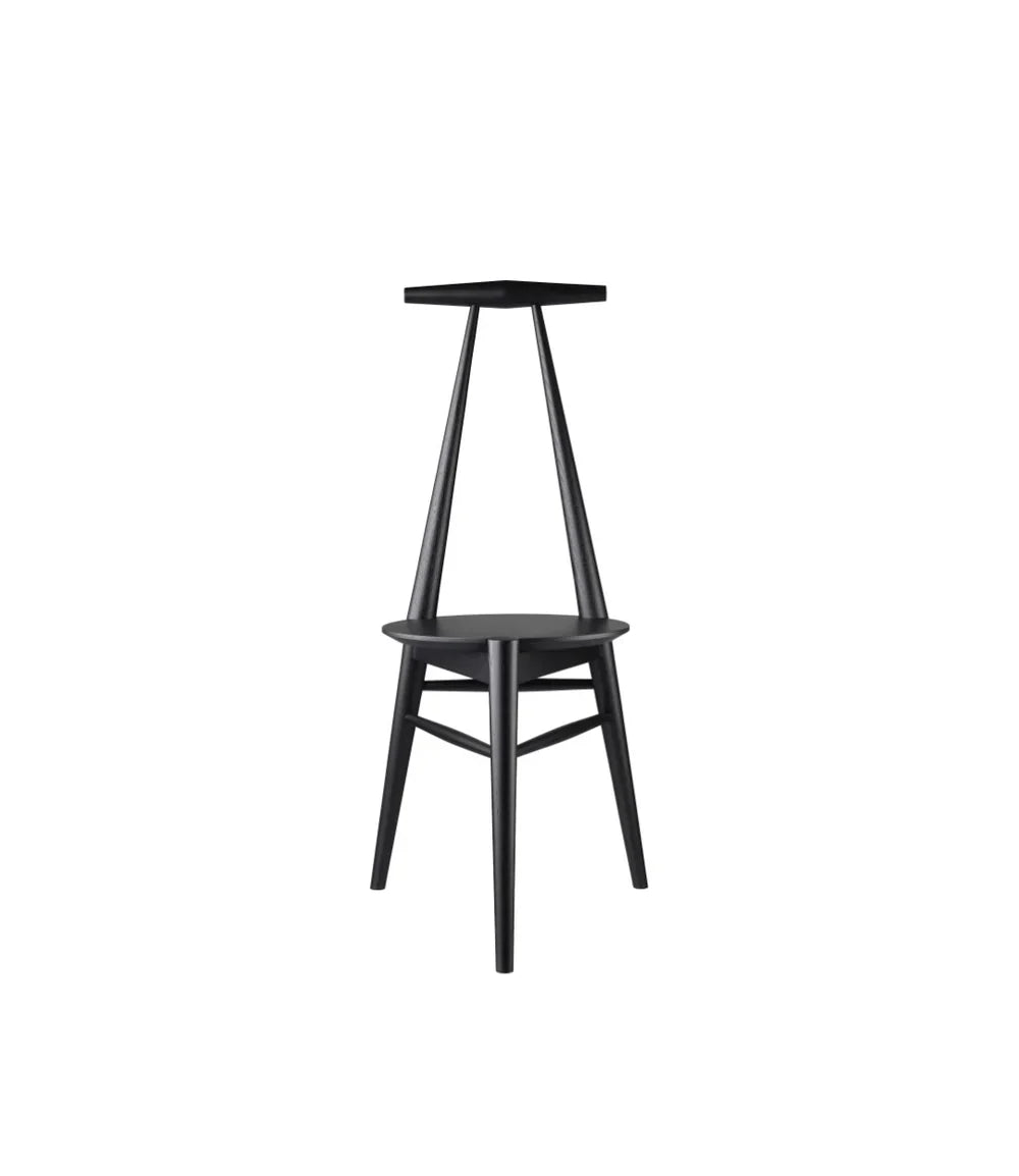 FDB Møbler Anker Chair in jet black solid oak, designed by Stine Weigelt
