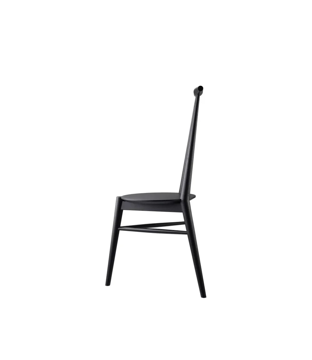 FDB Møbler Anker Chair in jet black solid oak, designed by Stine Weigelt