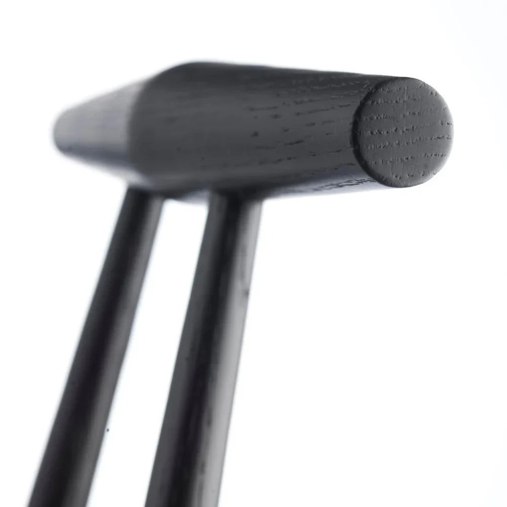 FDB Møbler Anker Chair in jet black solid oak, designed by Stine Weigelt