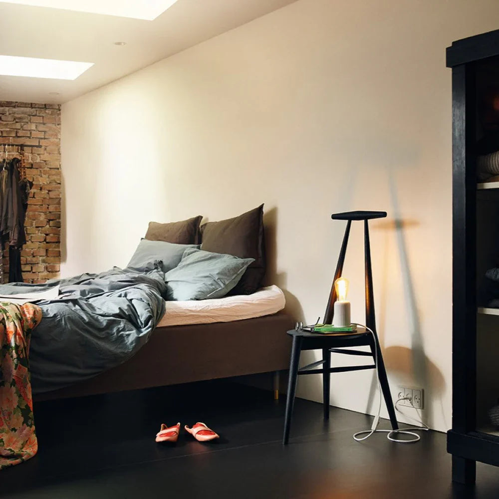 FDB Møbler Anker Chair in jet black solid oak, designed by Stine Weigelt