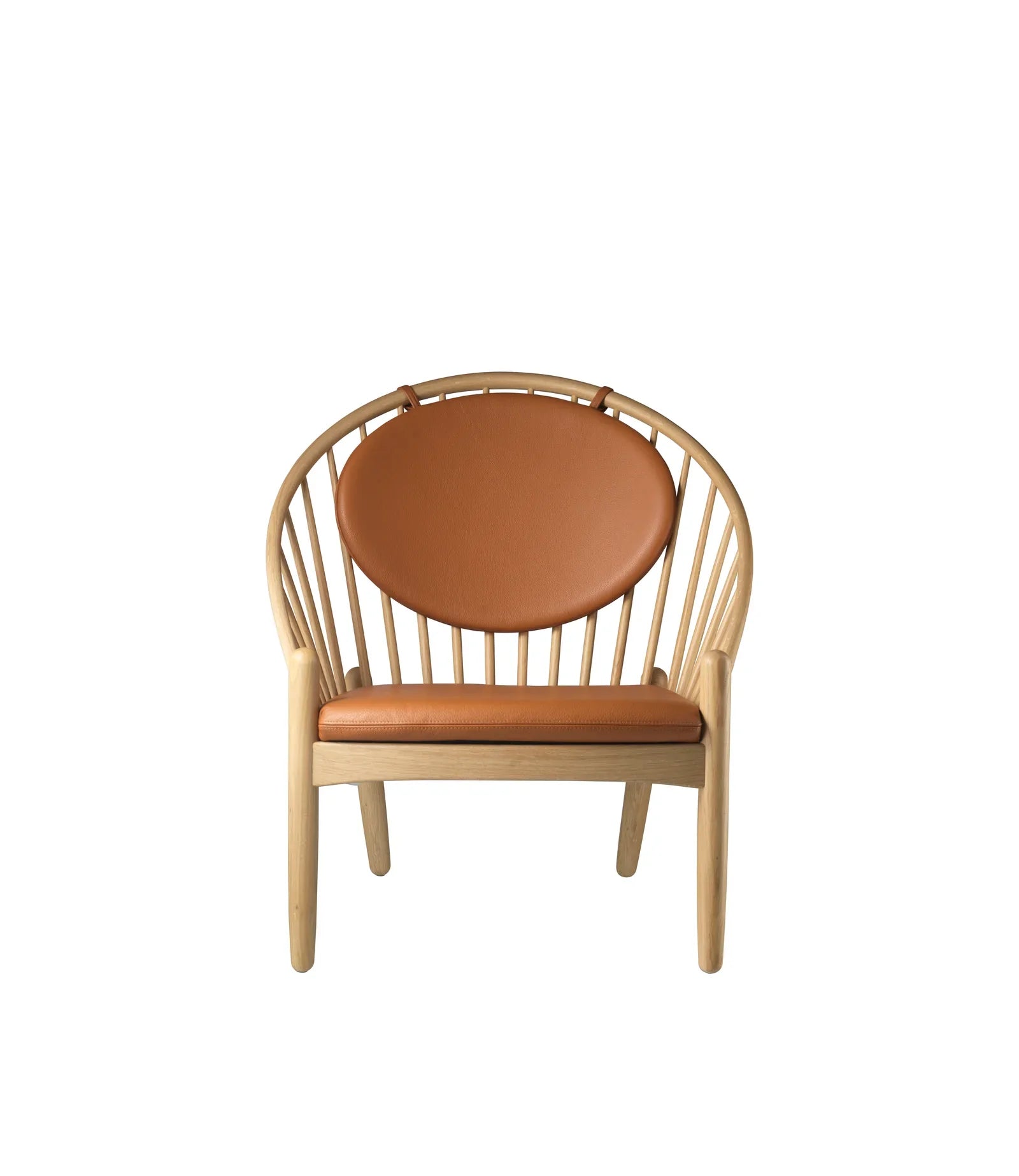 FDB Møbler Jørna Chair in solid oak (cognac), designed by Poul M. Volther