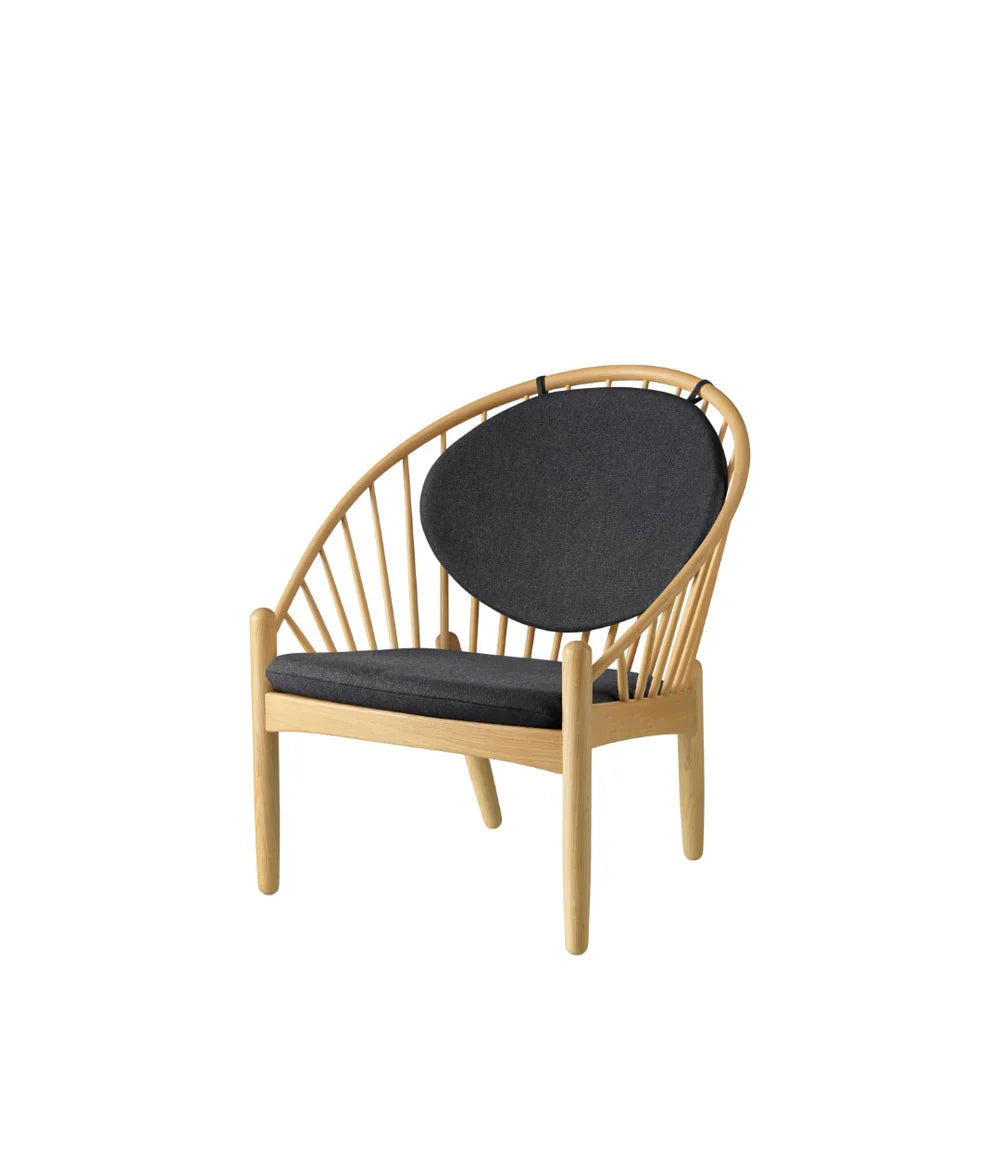 FDB Møbler Jørna Chair in solid oak (dark grey), designed by Poul M. Volther