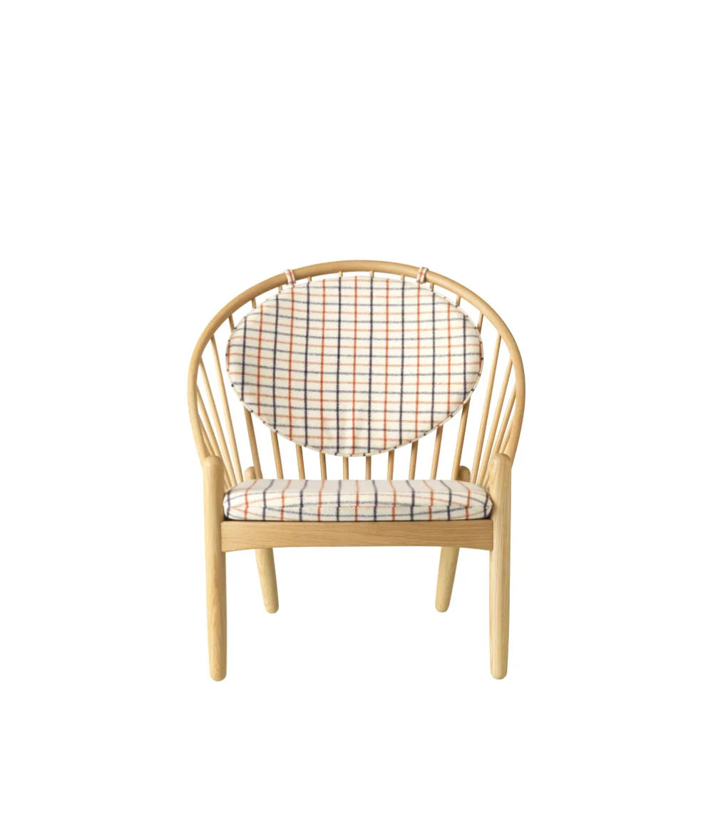 FDB Møbler Jørna Chair in solid oak (red), designed by Poul M. Volther