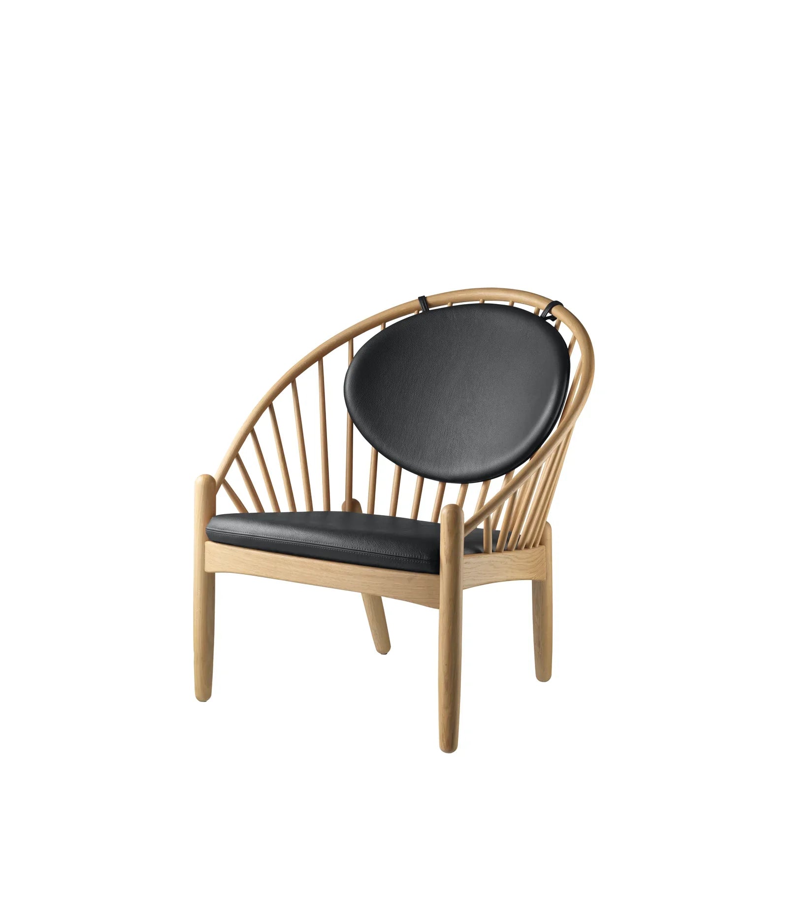 FDB Møbler Jørna Chair in black-stained solid oak, designed by Poul M. Volther