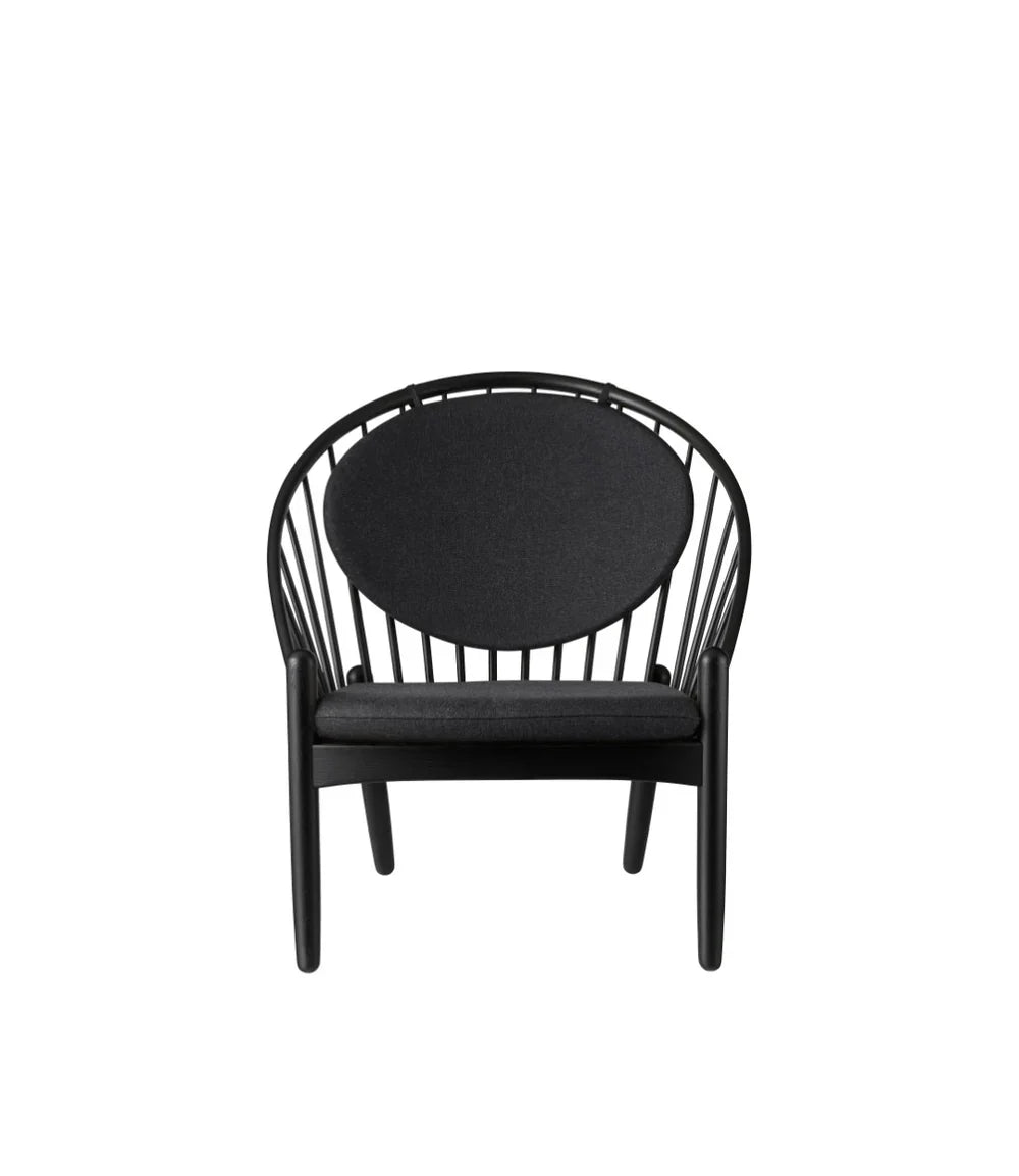 FDB Møbler Jørna Chair in jet black, designed by Poul M. Volther