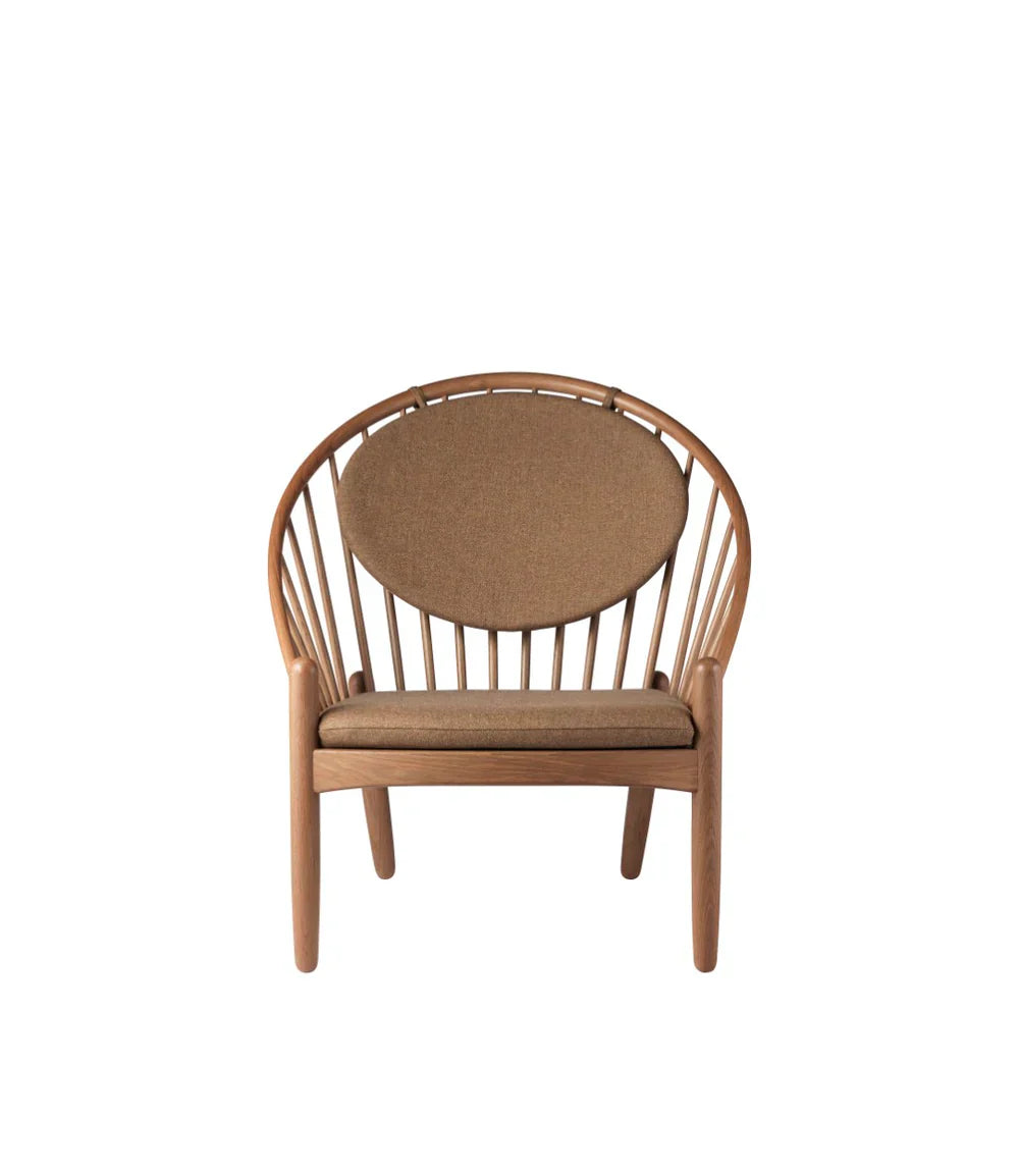 FDB Møbler Jørna Chair in smoked solid oak (brown), designed by Poul M. Volther