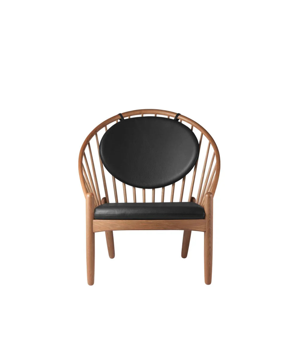 FDB Møbler Jørna Chair in smoked solid oak (black), designed by Poul M. Volther