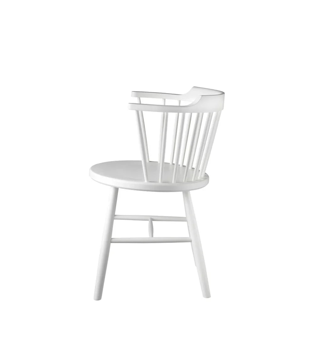 FDB Møbler Chair in solid beech (pure white), designed by Børge Mogensen