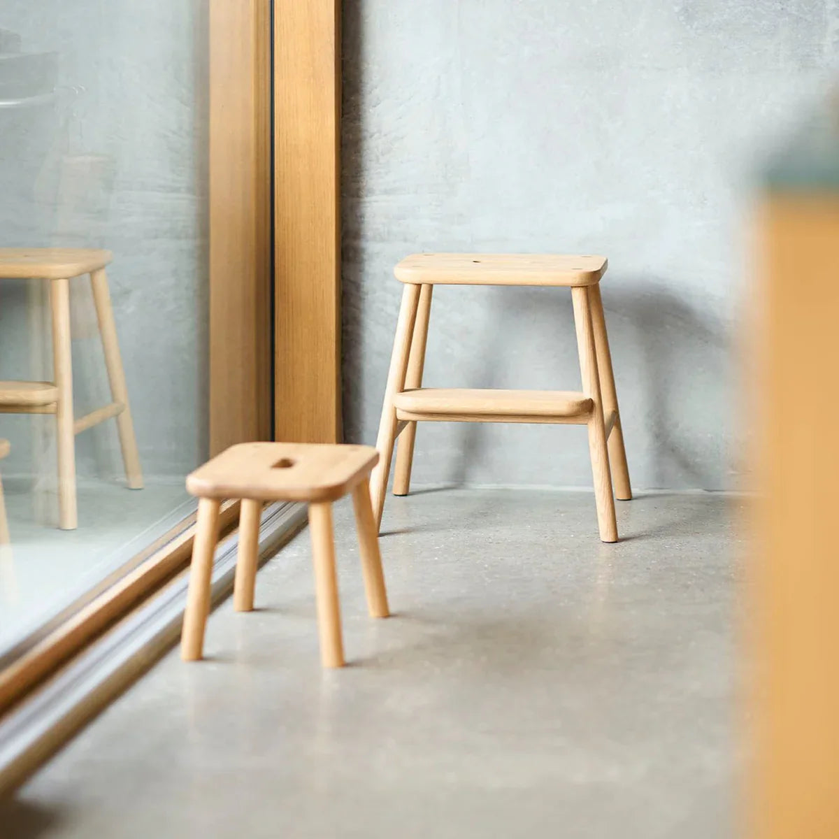 FDB Møbler Sønderup Step Ladder in solid oak