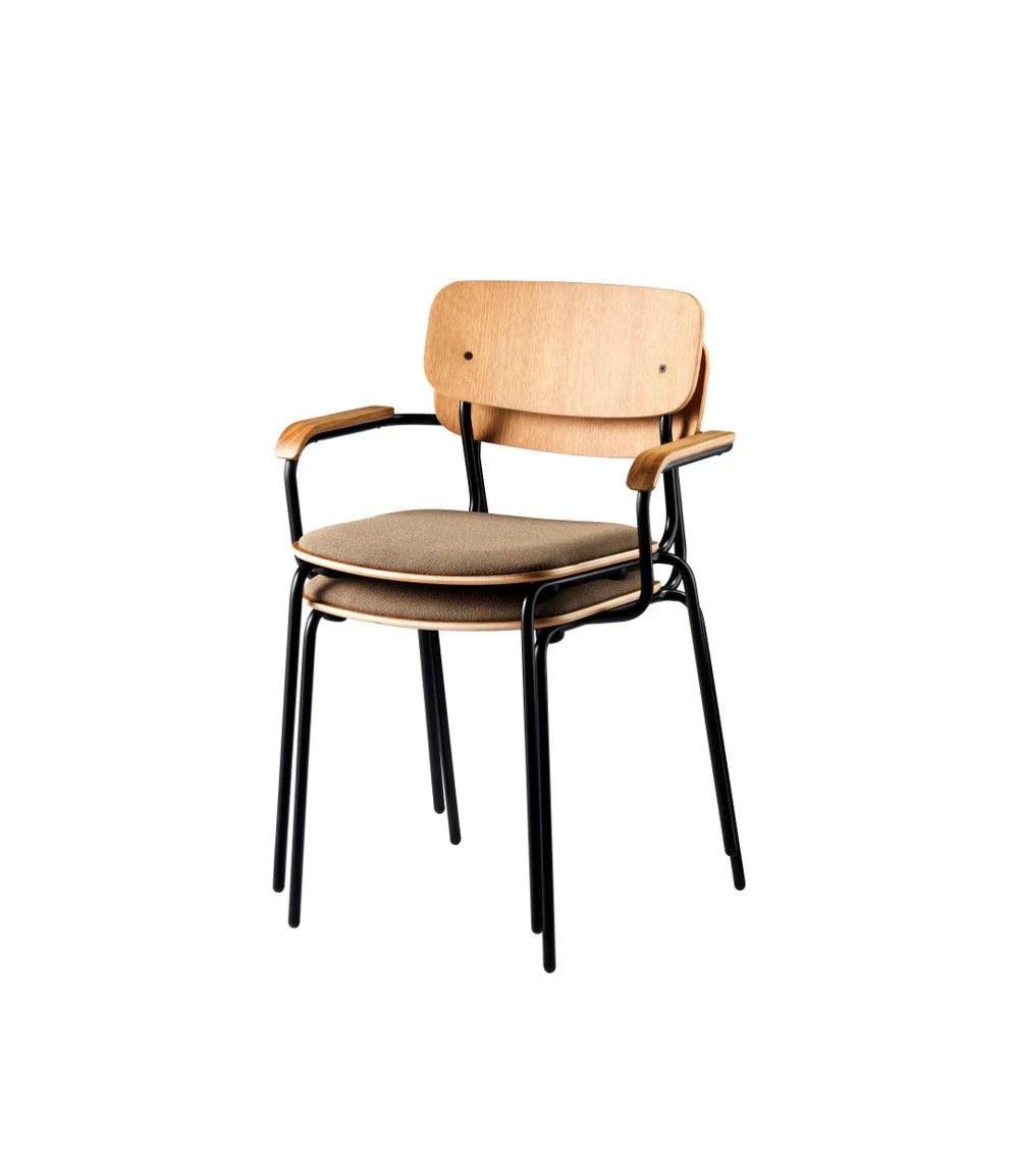 J182 Holmen Stackable chair - Taupe