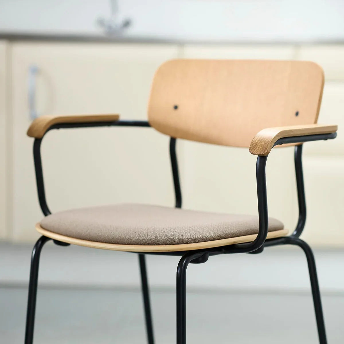 J183 Holmen Stackable Chair with Cushion