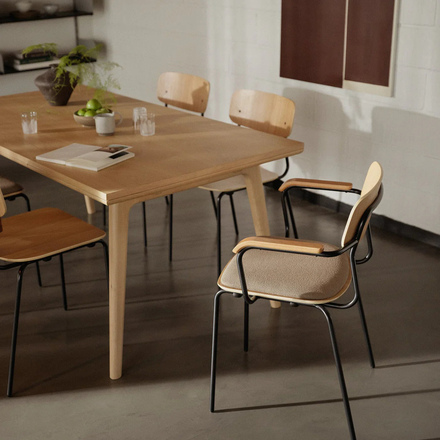 J183 Holmen Stackable Chair with Cushion