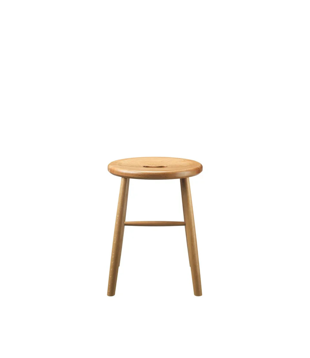 FDB Møbler Stool in solid oak, designed by Børge Mogensen