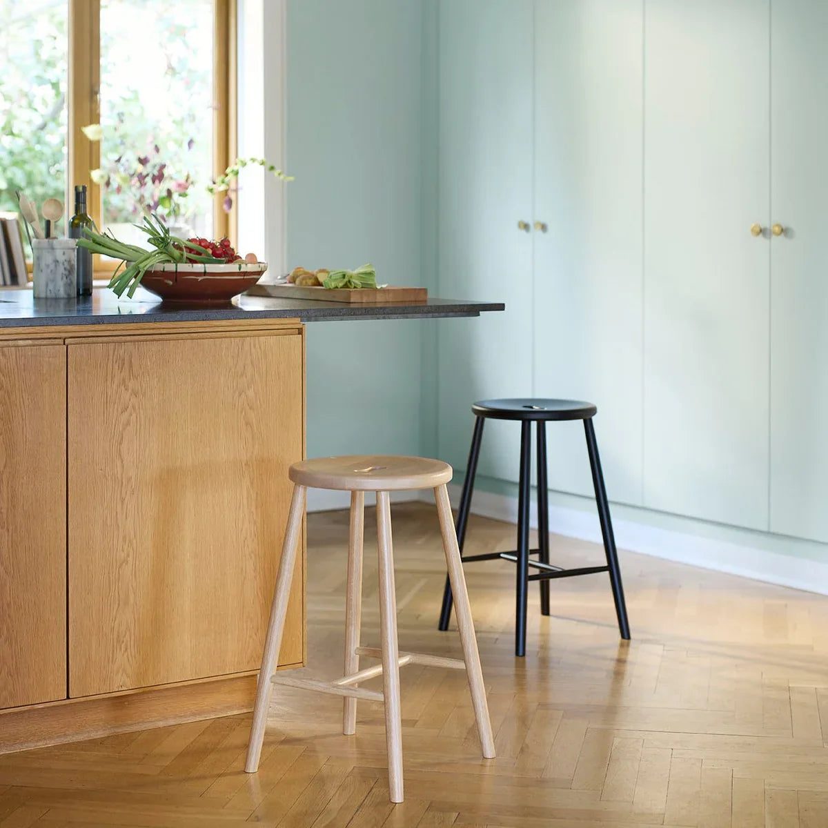 FDB Møbler Counter in solid oak, designed by Børge Mogensen