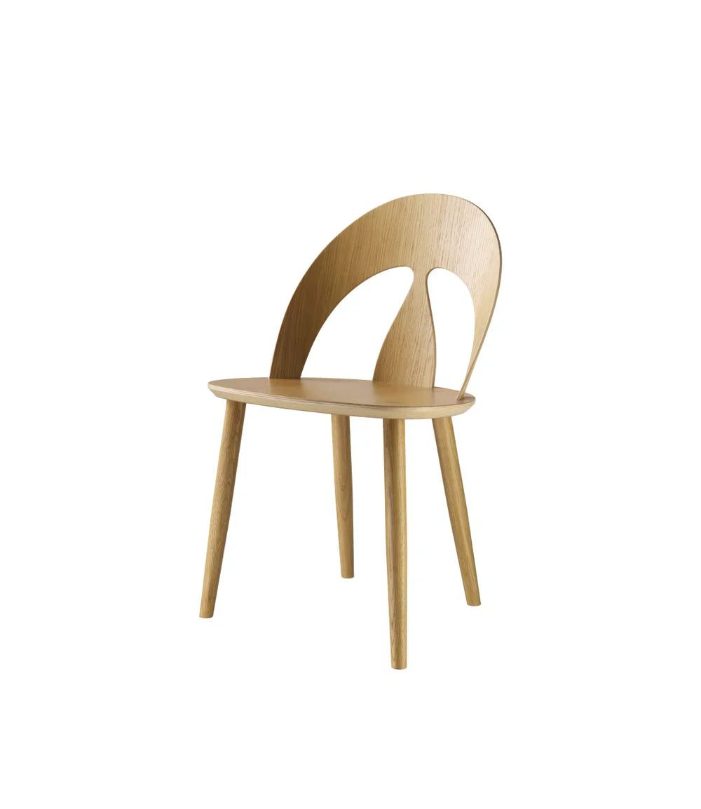 FDB Møbler Chair in lacquered solid oak, designed by Børge Mogensen