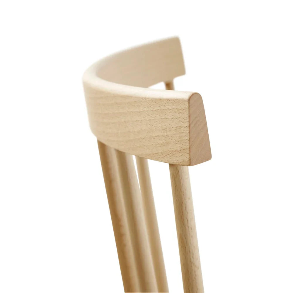 FDB Møbler Chair Set of 2 in solid beech, designed in 1955 by Poul M. Volther, a Danish mid-century cooperative design