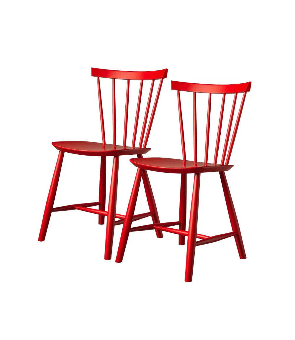 J46 Chair Set of 2 - Mailbox Red