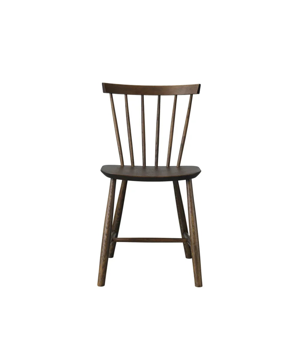 FDB Møbler Chair in smoked solid oak (smoked grey), designed in 1955 by Poul M. Volther