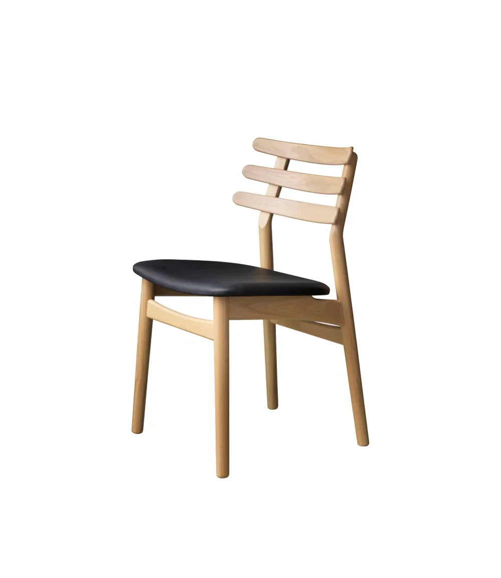 J48 - Chair - Black Leather Black
