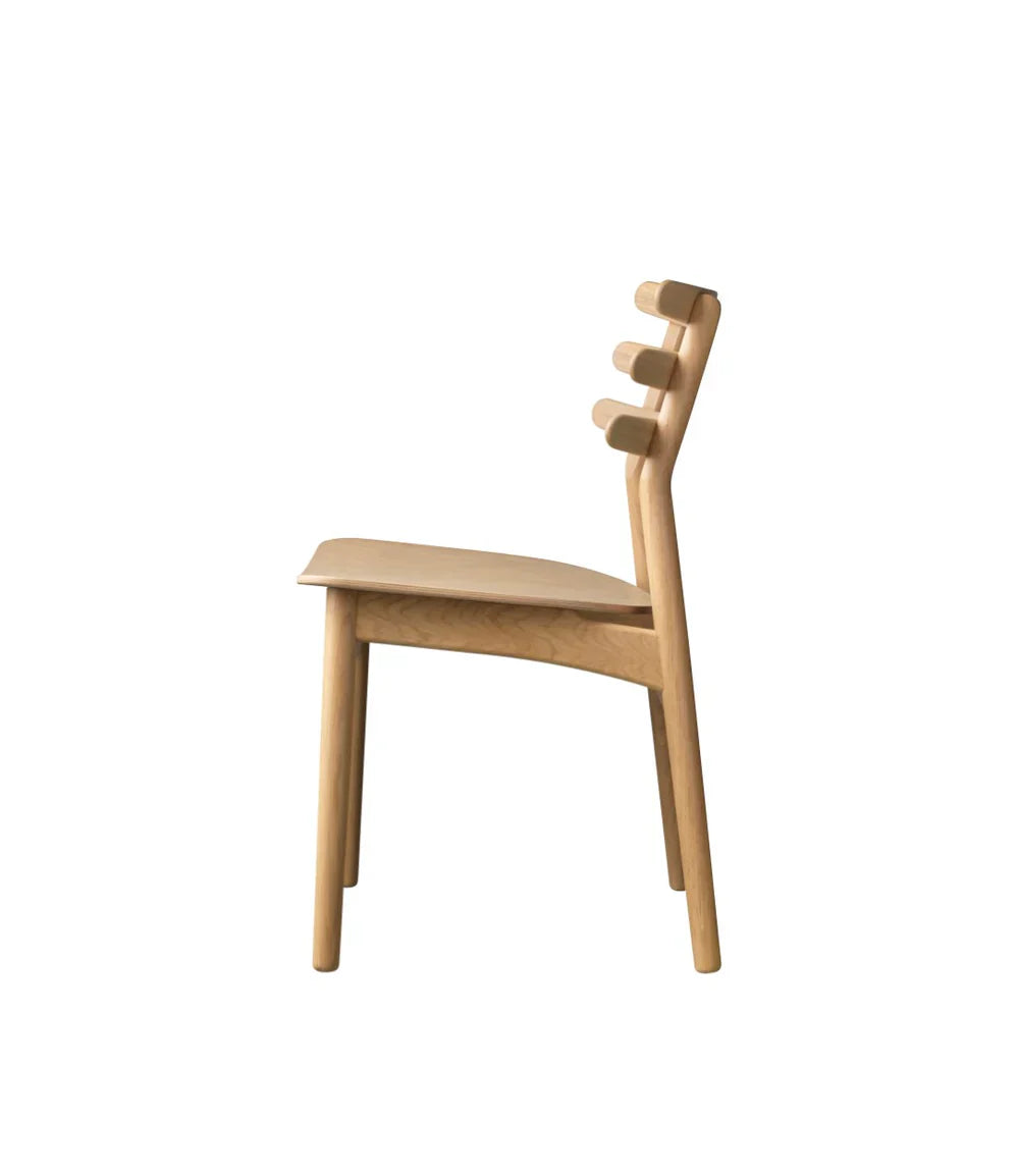 FDB Møbler J48 - Chair Veneer Nature in solid oak (chair veneer nature), designed by Poul M. Volther