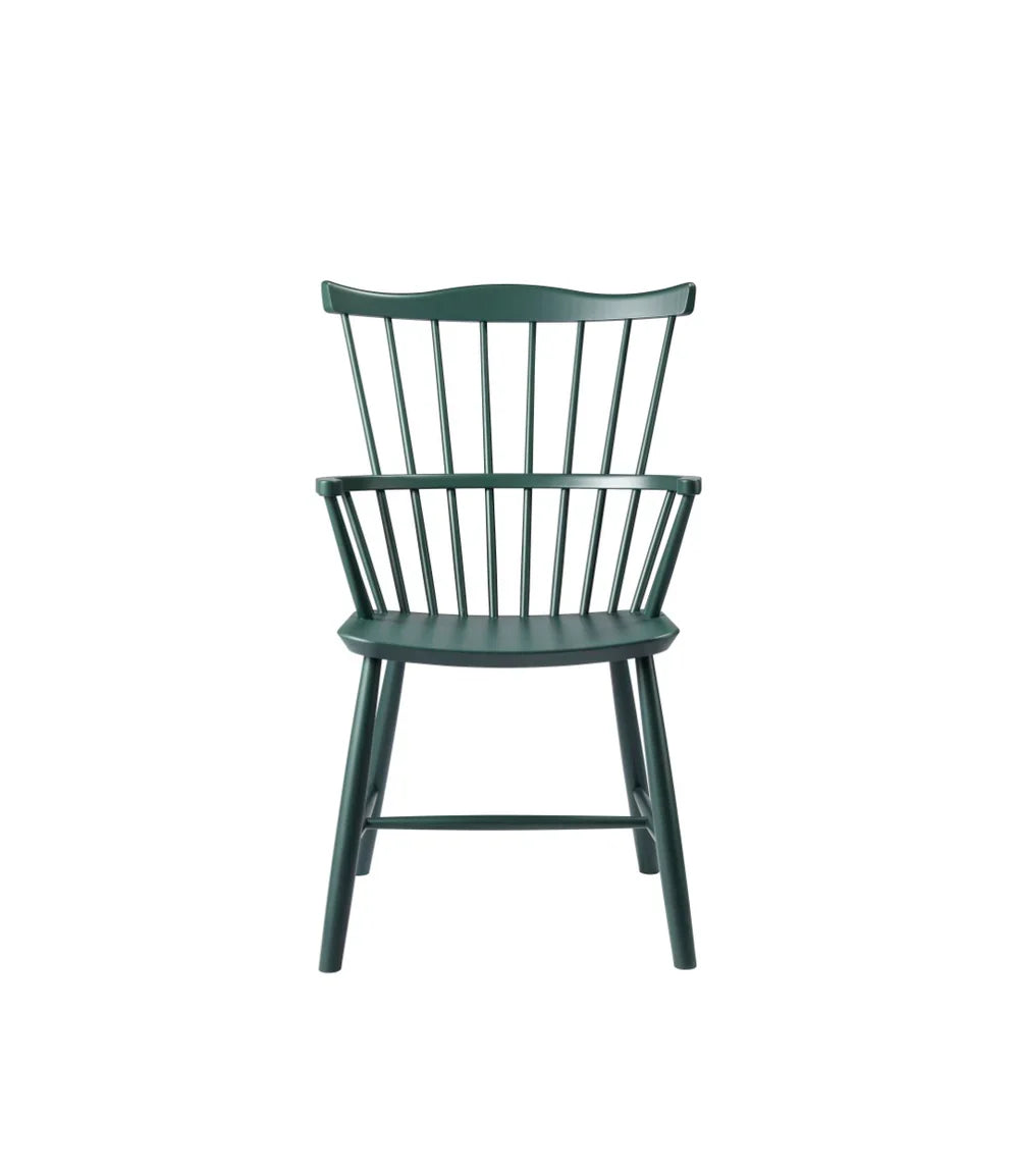 FDB Møbler Chair in solid beech (black green), designed by Børge Mogensen