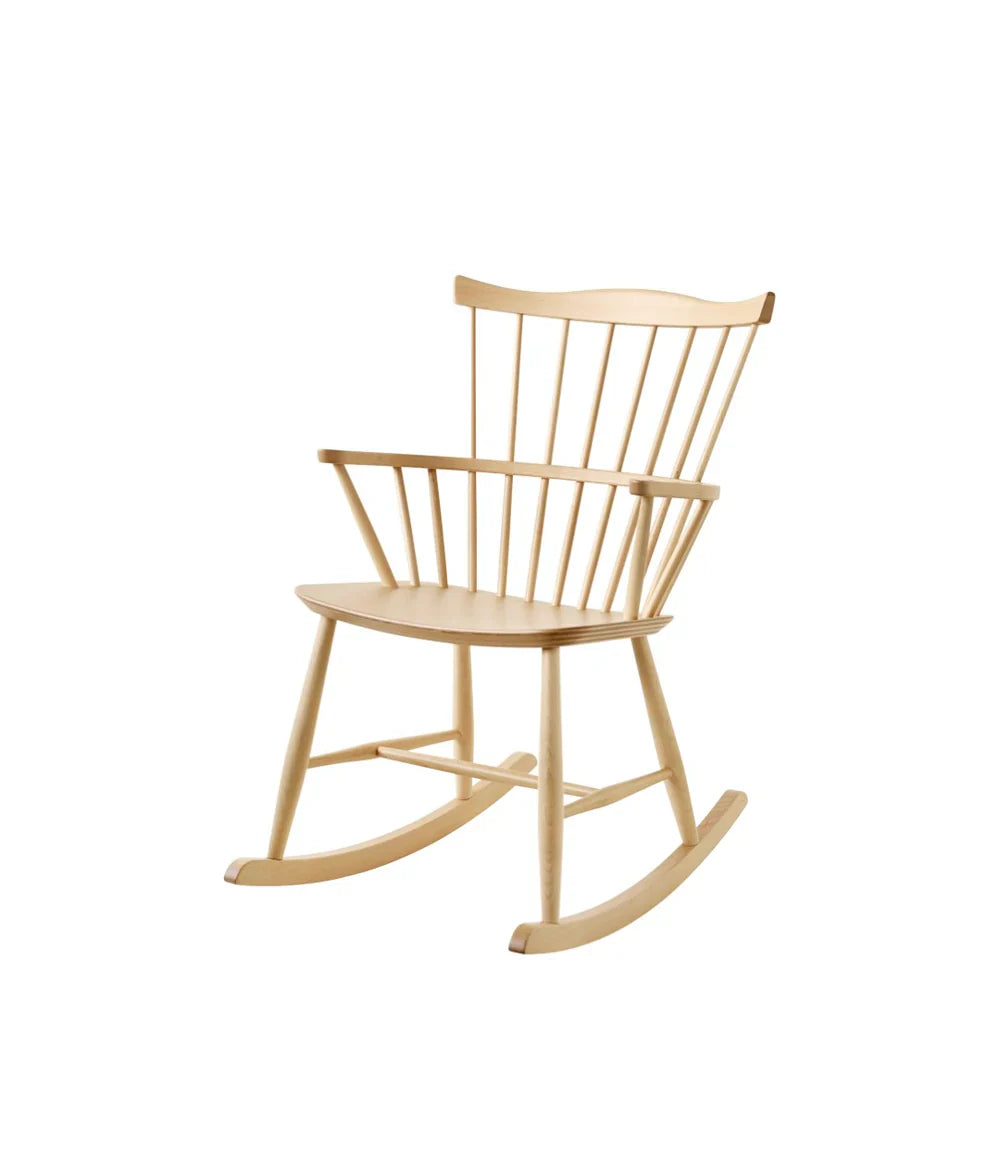 FDB Møbler Rocking chair in solid beech, designed by Børge Mogensen