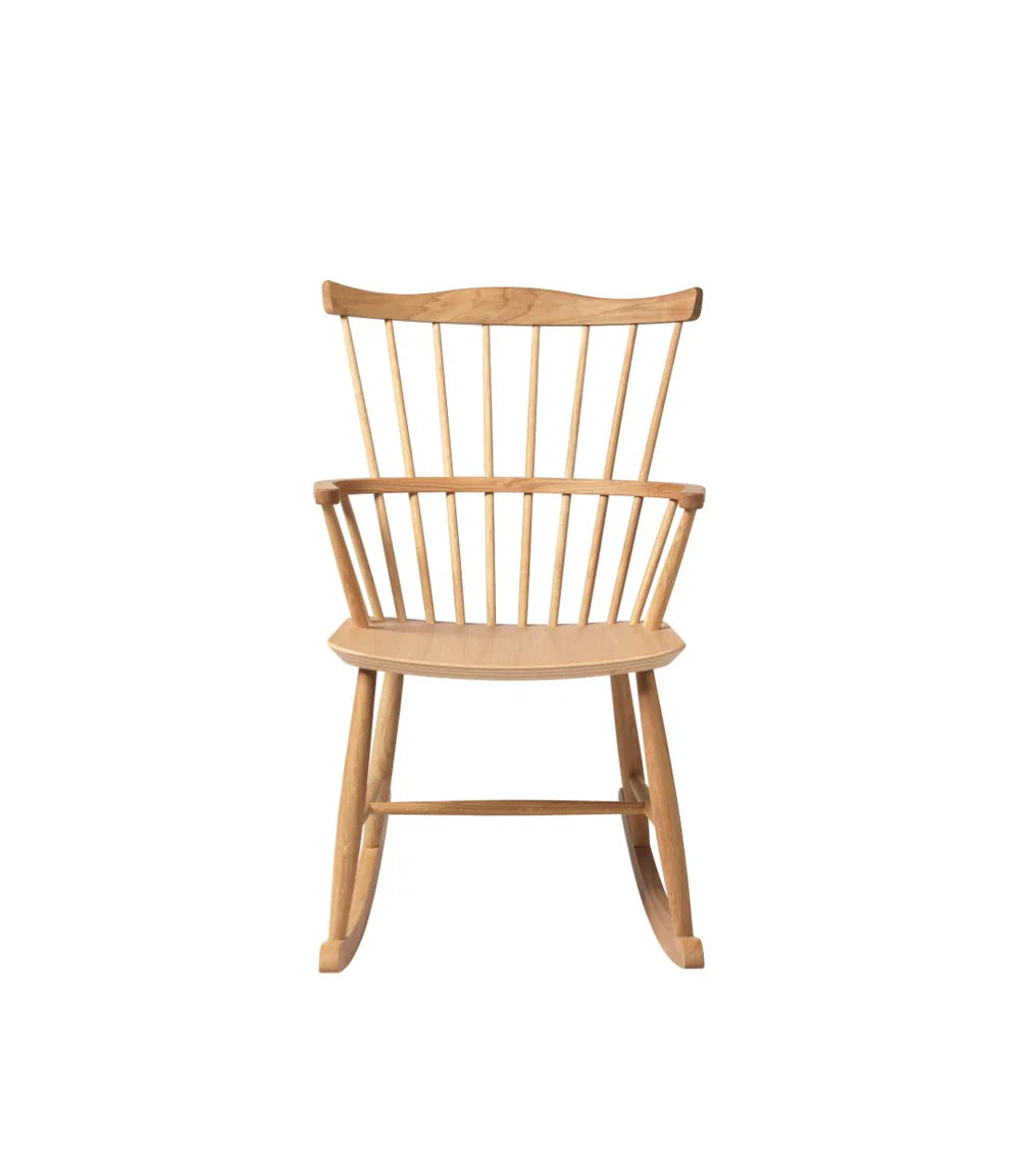 FDB Møbler Rocking chair in solid oak, designed by Børge Mogensen