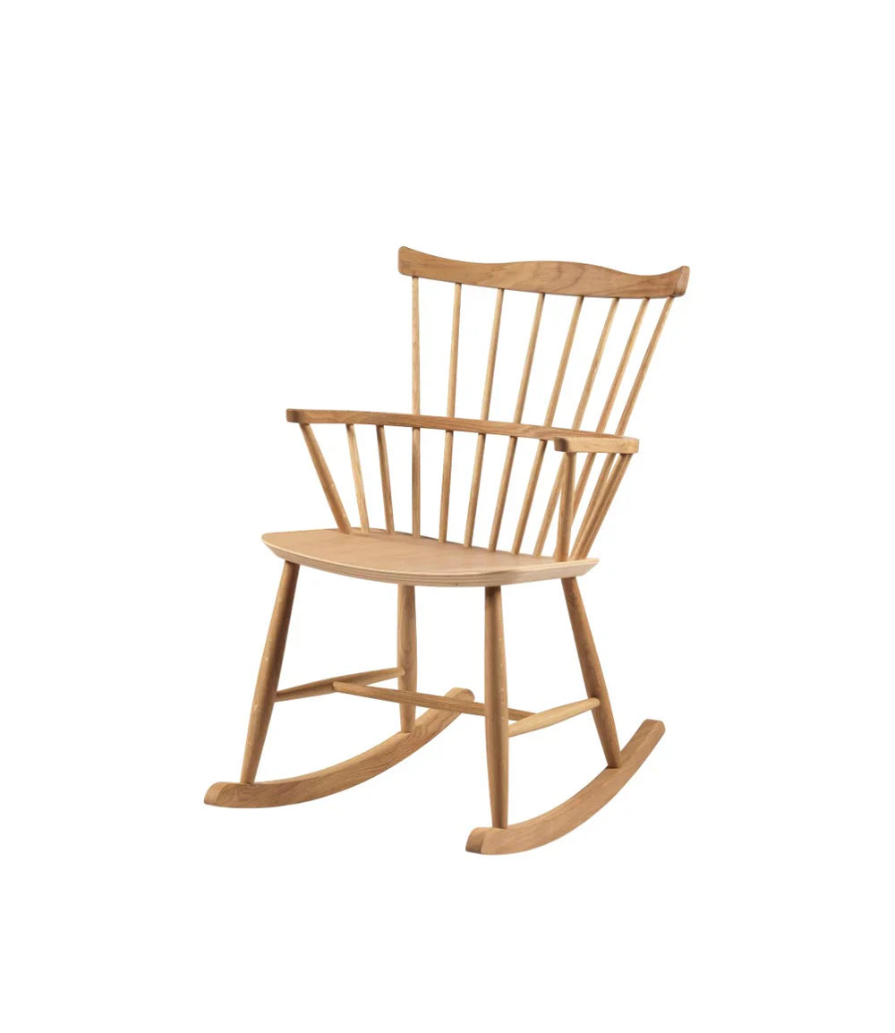 FDB Møbler Rocking chair in solid oak, designed by Børge Mogensen