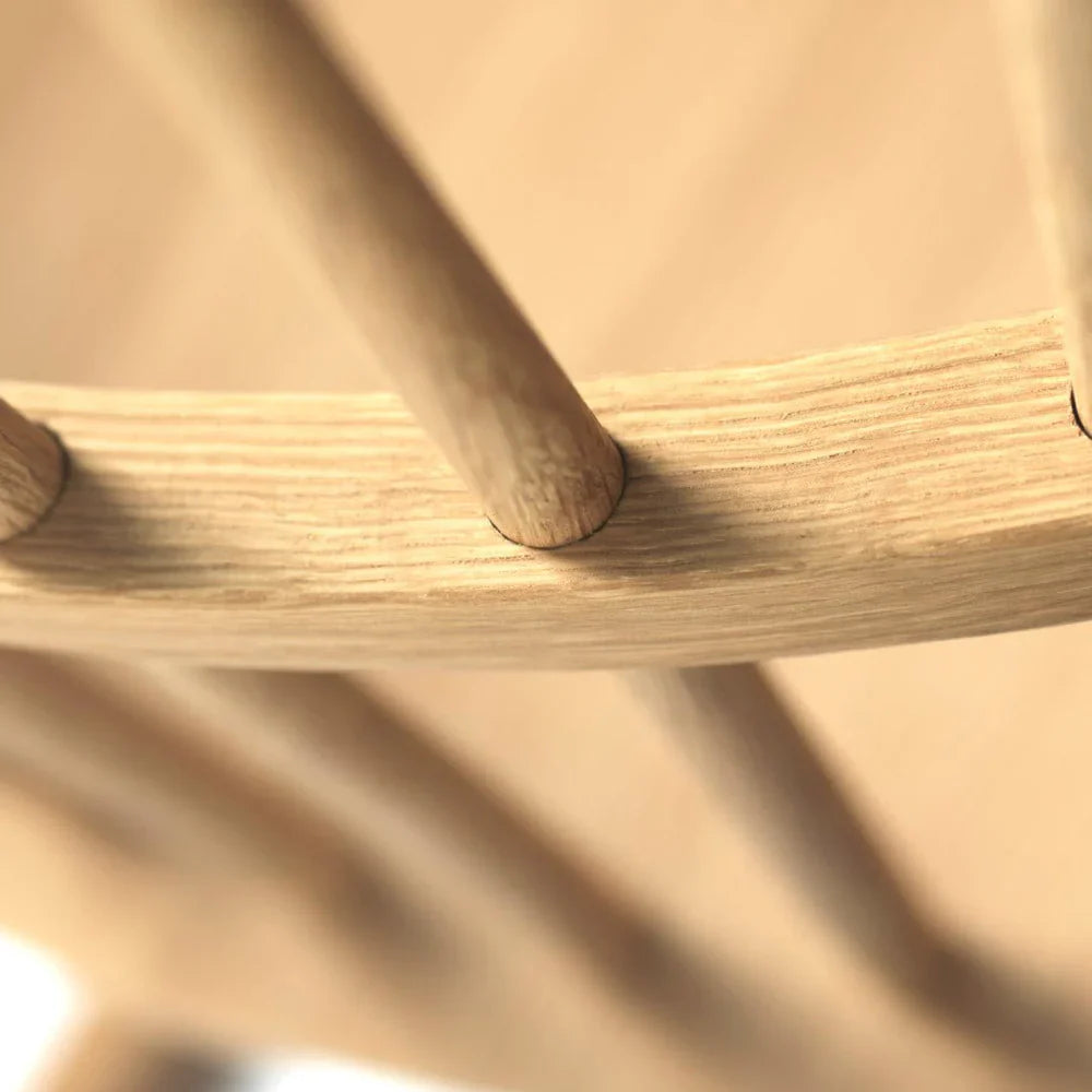 FDB Møbler Rocking chair in solid oak, designed by Børge Mogensen