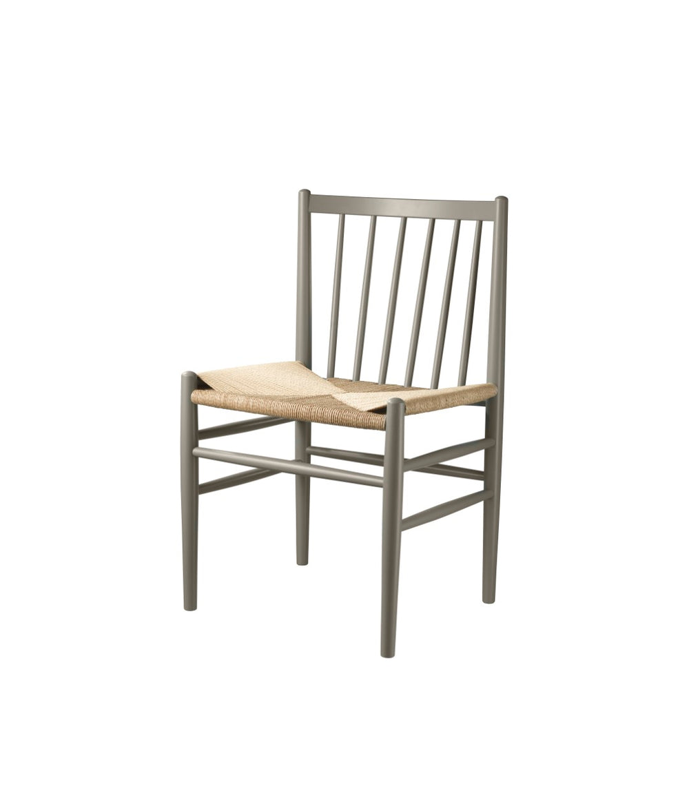 FDB Møbler Chair in solid beech (moss grey), designed by Jørgen Bækmark