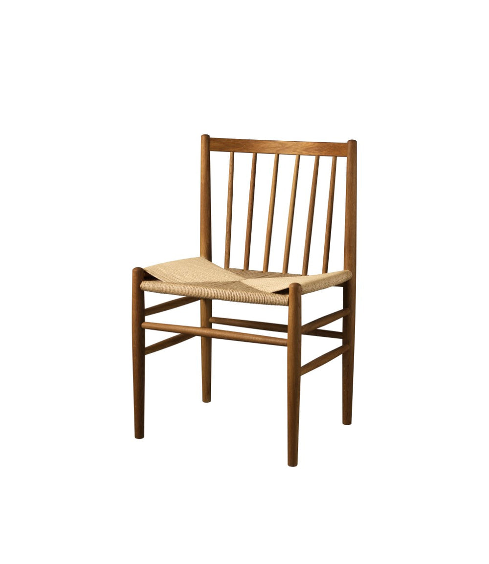 FDB Møbler Chair in smoked solid oak, designed by Jørgen Bækmark