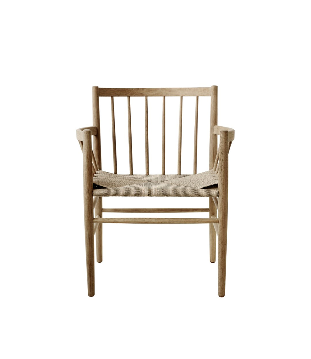 FDB Møbler Chair in lacquered solid oak, designed by Jørgen Bækmark