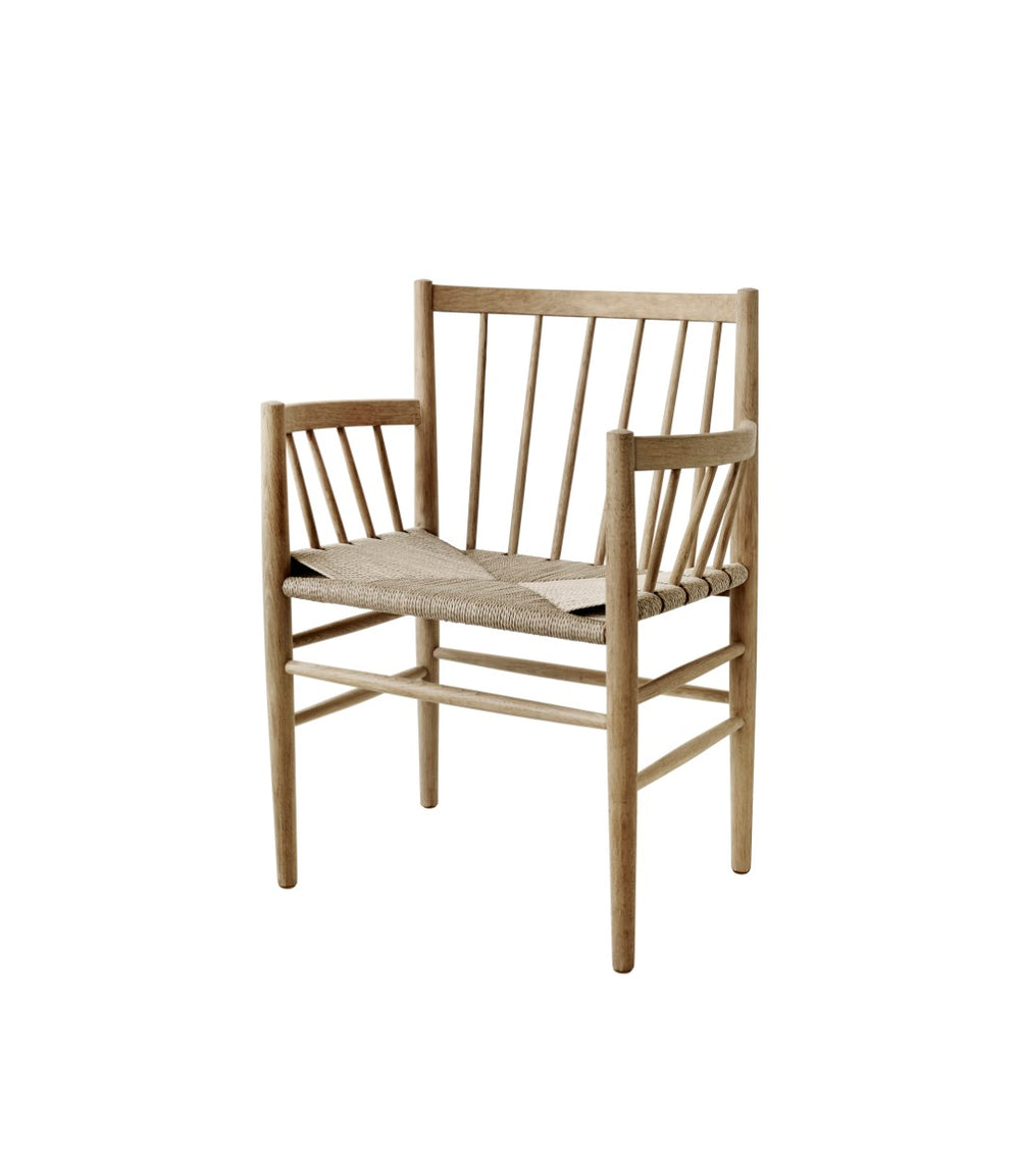 FDB Møbler Chair in lacquered solid oak, designed by Jørgen Bækmark