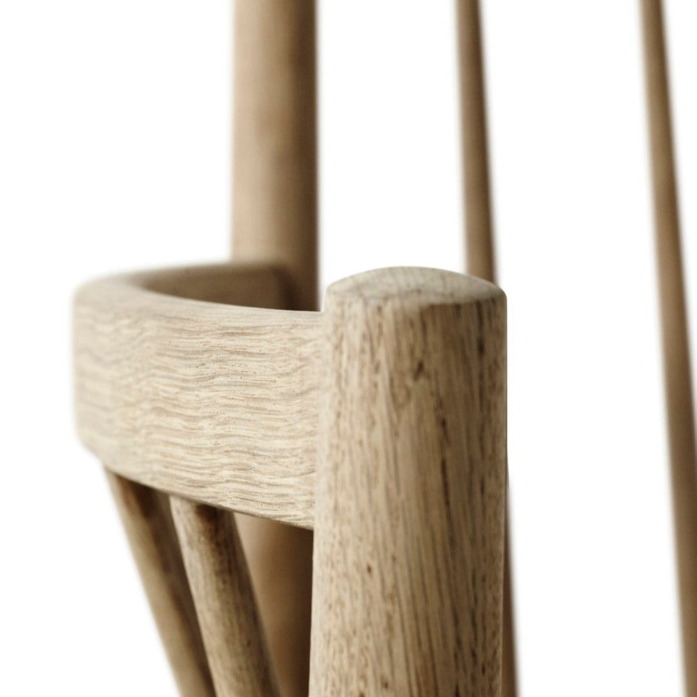 FDB Møbler Chair in lacquered solid oak, designed by Jørgen Bækmark