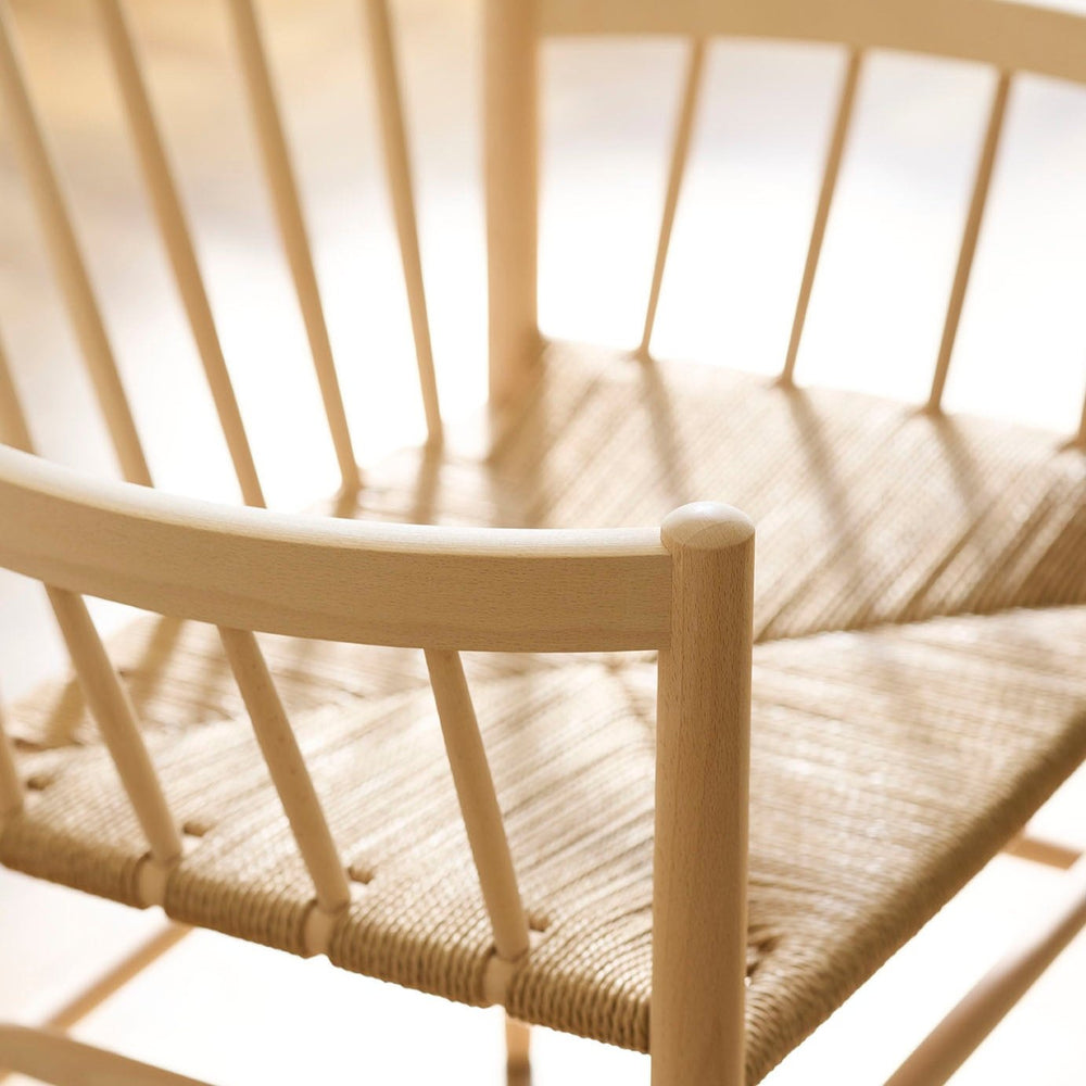 FDB Møbler Chair in lacquered solid oak, designed by Jørgen Bækmark