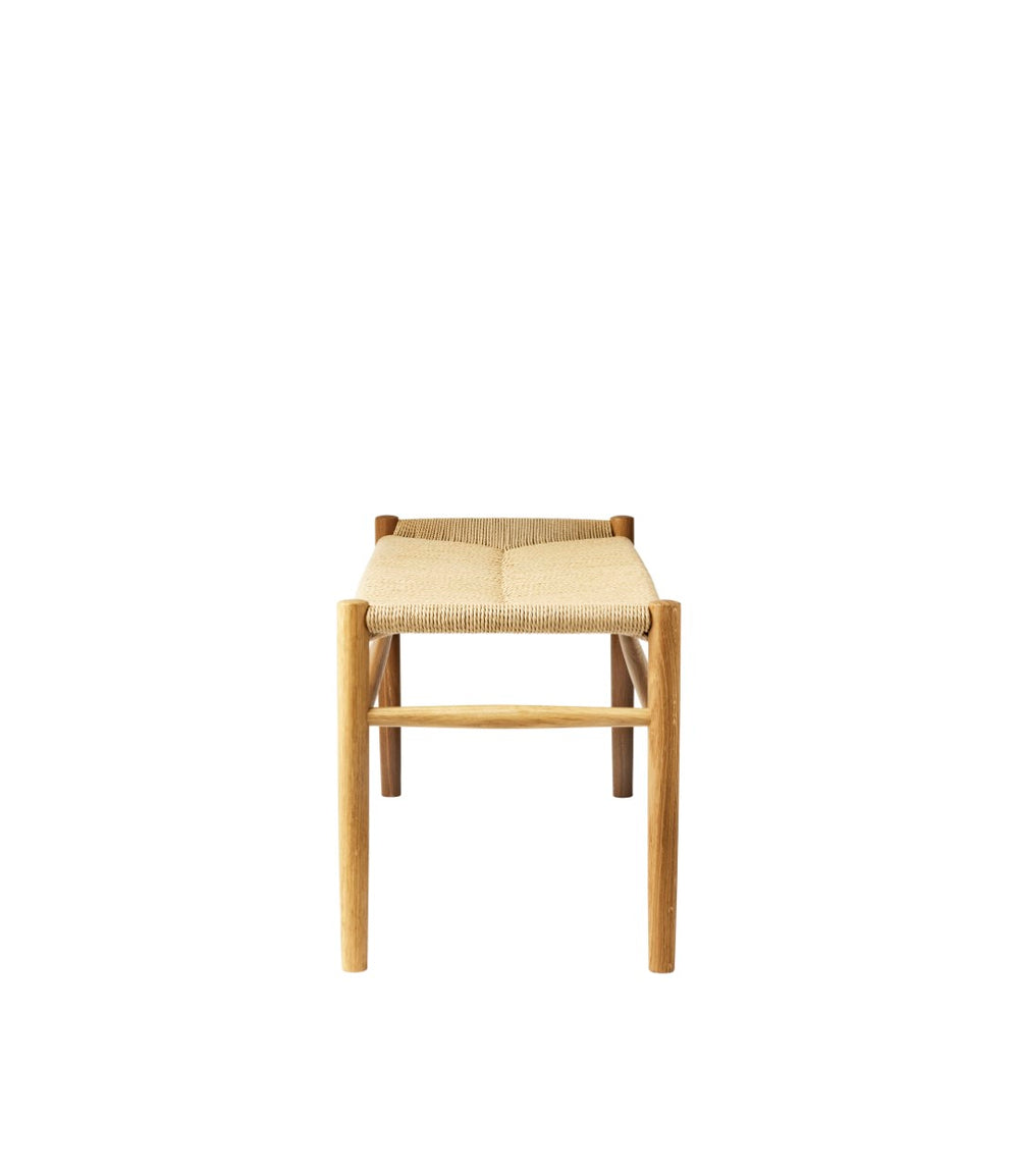 FDB Møbler Bench in natural solid oak (natural oak), designed by Jørgen Bækmark