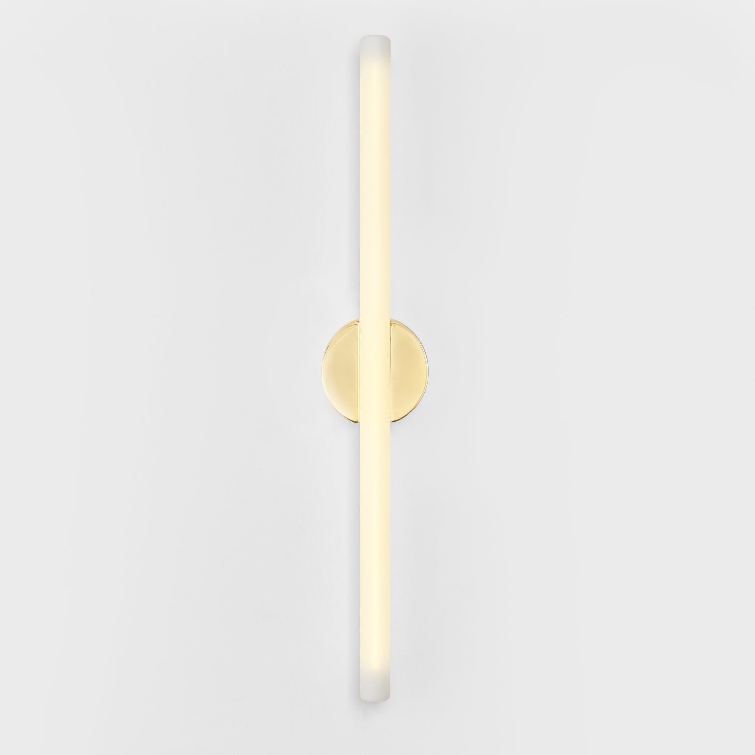 Kilter 1.0 Wall Light in Solid Brass, 25in, 2700K, studio