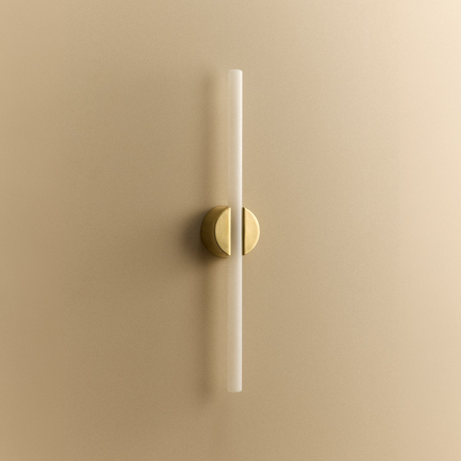 Kilter 1.0 Wall Light in Solid Brass, large size unlit, 2200K