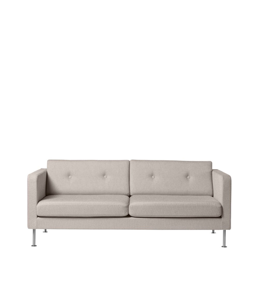 FDB Møbler Firhøj 3-Person couch in powder-coated steel (beige grey)