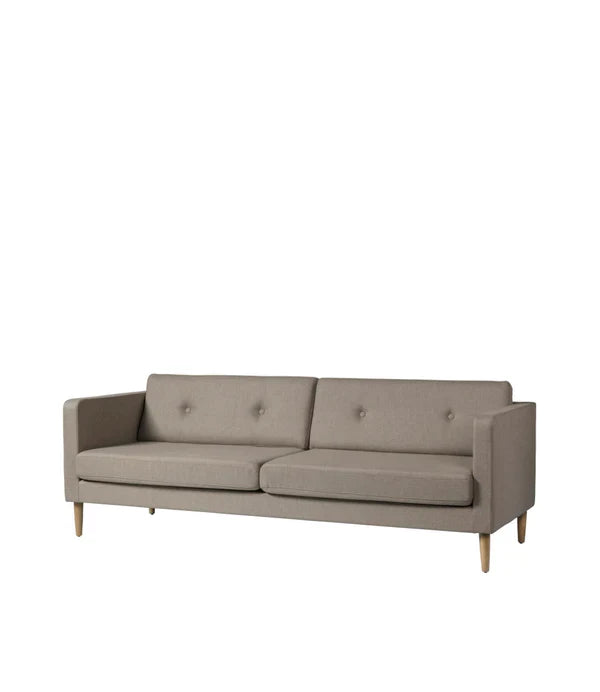 FDB Møbler Firhøj 3-Person couch in solid oak (light brown)