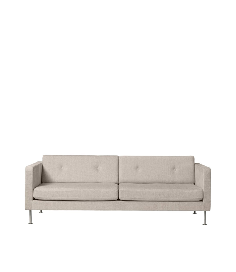 FDB Møbler Firhøj 3-Person couch in powder-coated steel (tangent, beige)