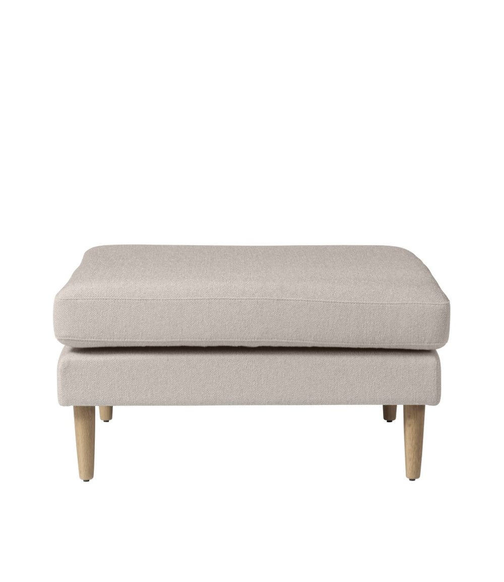 FDB Møbler Firhøj Pouf Module in solid oak (beige grey)